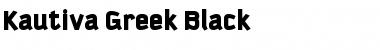 Download Kautiva Greek Black Regular Font