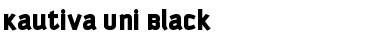 Download Kautiva Uni Black Font