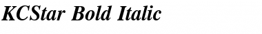 Download KCStar Bold Italic Regular Font