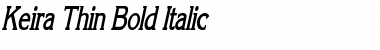 Download Keira Thin Bold Italic Font