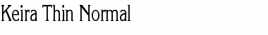 Download Keira Thin Normal Font