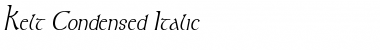 Download Kelt Condensed Italic Font