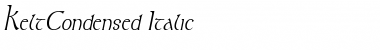 Download KeltCondensed Italic Font