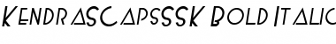 Download KendraSCapsSSK Bold Italic Font