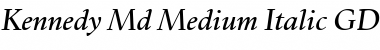 Download Kennedy Md GD Medium Italic Font