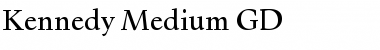 Download Kennedy Md GD Medium Font