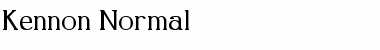 Download Kennon Normal Font