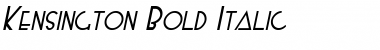 Download Kensington Bold Italic Font