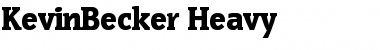 Download KevinBecker-Heavy Regular Font