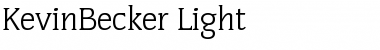 Download KevinBecker-Light Regular Font