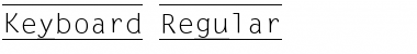 Download Keyboard Regular Font