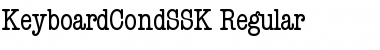 Download KeyboardCondSSK Regular Font