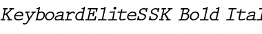 Download KeyboardEliteSSK Bold Italic Font