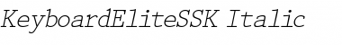 Download KeyboardEliteSSK Italic Font