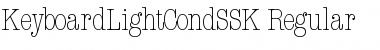 Download KeyboardLightCondSSK Regular Font