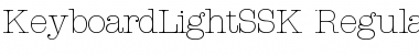Download KeyboardLightSSK Regular Font