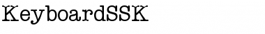 Download KeyboardSSK Regular Font