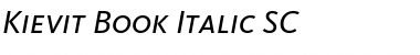 Download Kievit Italic Font