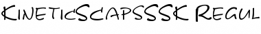 Download KineticSCapsSSK Regular Font