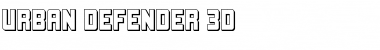 Download Urban Defender 3D Font