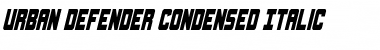 Download Urban Defender Condensed Italic Condensed Italic Font