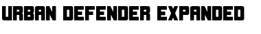 Download Urban Defender Expanded Font