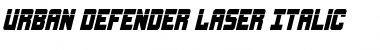 Download Urban Defender Laser Italic Font