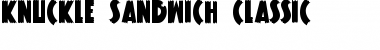 Download Knuckle Sandwich Classic Regular Font