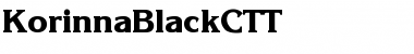 Download KorinnaBlackCTT Font