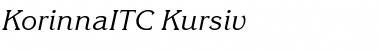 Download KorinnaITC Italic Font