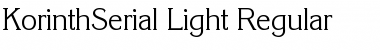 Download KorinthSerial-Light Font