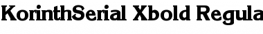 Download KorinthSerial-Xbold Regular Font