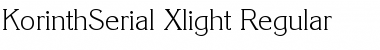 Download KorinthSerial-Xlight Font