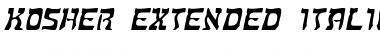 Download Kosher Extended Font