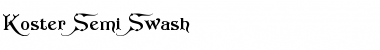 Download Koster Semi-Swash Regular Font
