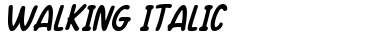 Download Walking Italic Font