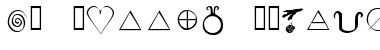 Download KR Wiccan Symbols Regular Font