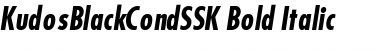 Download KudosBlackCondSSK Bold Italic Font