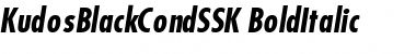 Download KudosBlackCondSSK BoldItalic Font