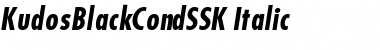 Download KudosBlackCondSSK Italic Font