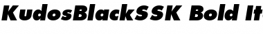 Download KudosBlackSSK Bold Italic Font