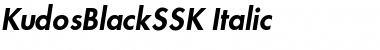 Download KudosBlackSSK Italic Font