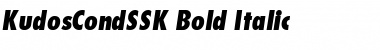 Download KudosCondSSK Bold Italic Font