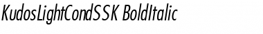 Download KudosLightCondSSK BoldItalic Font