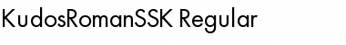 Download KudosRomanSSK Regular Font
