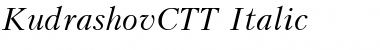 Download KudrashovC Italic Font