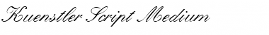 Download KuenstlerScript Medium Italic Font