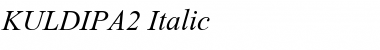 Download KULDIPA2 Italic Font