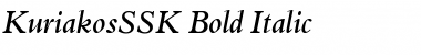 Download KuriakosSSK Bold Italic Font