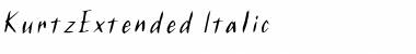 Download KurtzExtended Italic Font